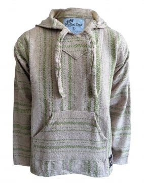 No Bad Days Baja Hoodie - Sand Green Diamond